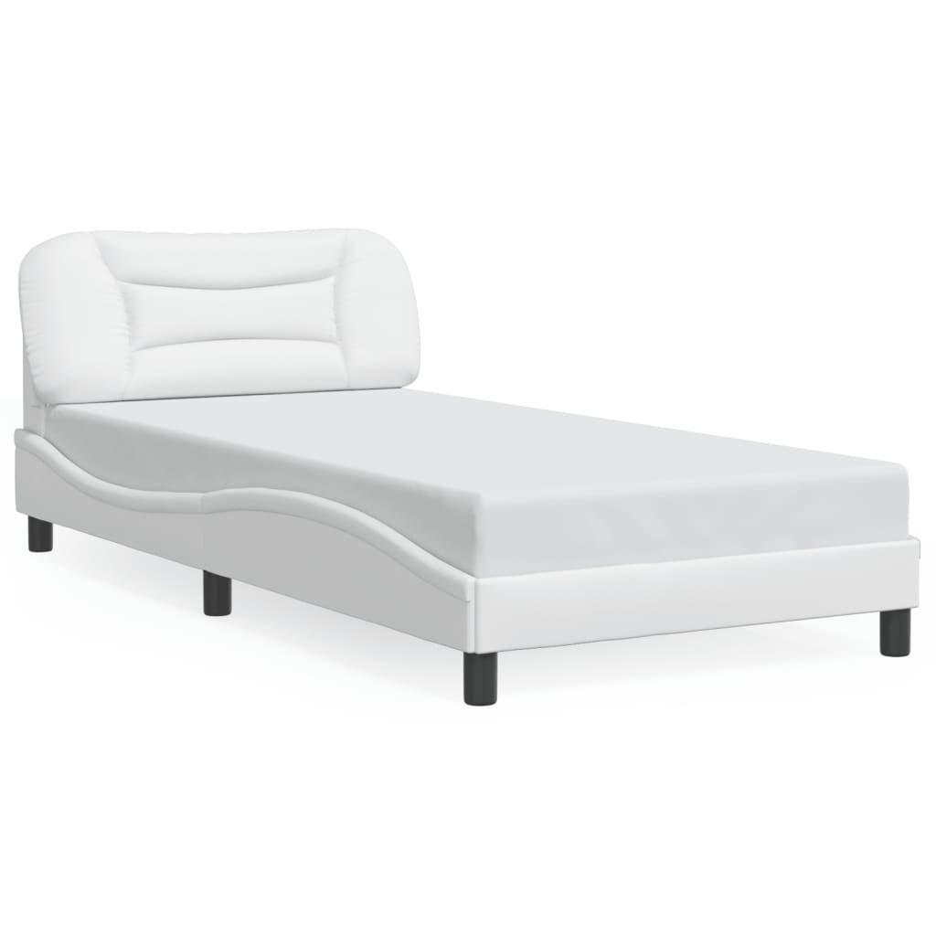 sengeramme med LED uden madras Hvar 100x200 cm hvid