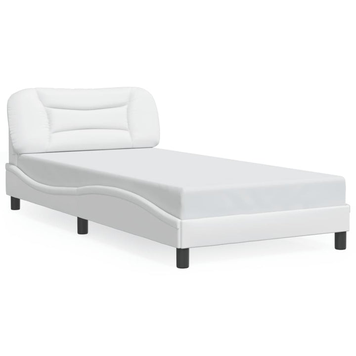 sengeramme med LED uden madras Hvar 100x200 cm hvid