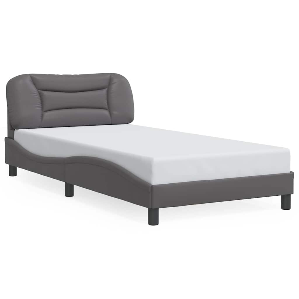 sengeramme med LED uden madras Hvar 100x200 cm grå