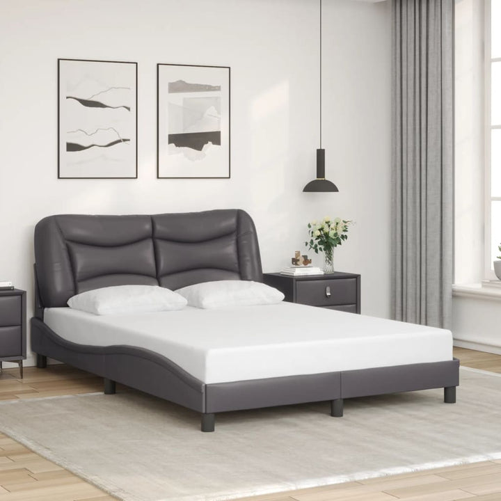 sengeramme med LED uden madras Hvar 120x200 cm grå