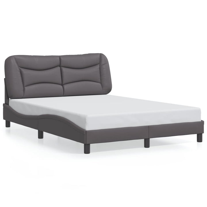 sengeramme med LED uden madras Hvar 140x190 cm grå