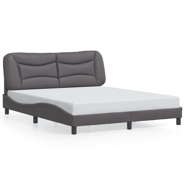 sengeramme med LED uden madras Hvar 160x200 cm grå
