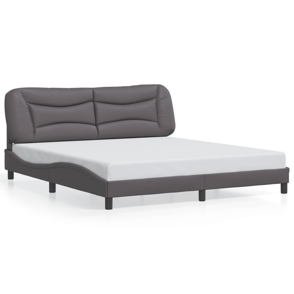 sengeramme med LED uden madras Hvar 180x200 cm sort