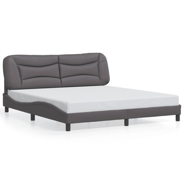 sengeramme med LED uden madras Hvar 180x200 cm sort