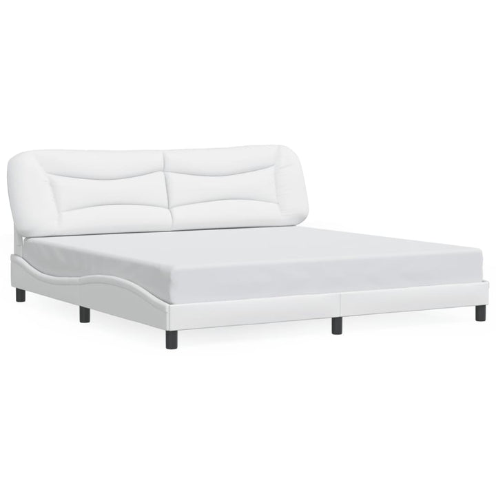 sengeramme med LED uden madras Hvar 200x200 cm hvid
