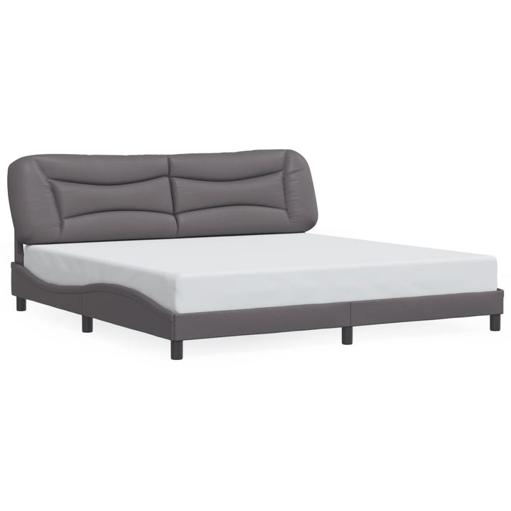 sengeramme med LED uden madras Hvar 200x200 cm grå