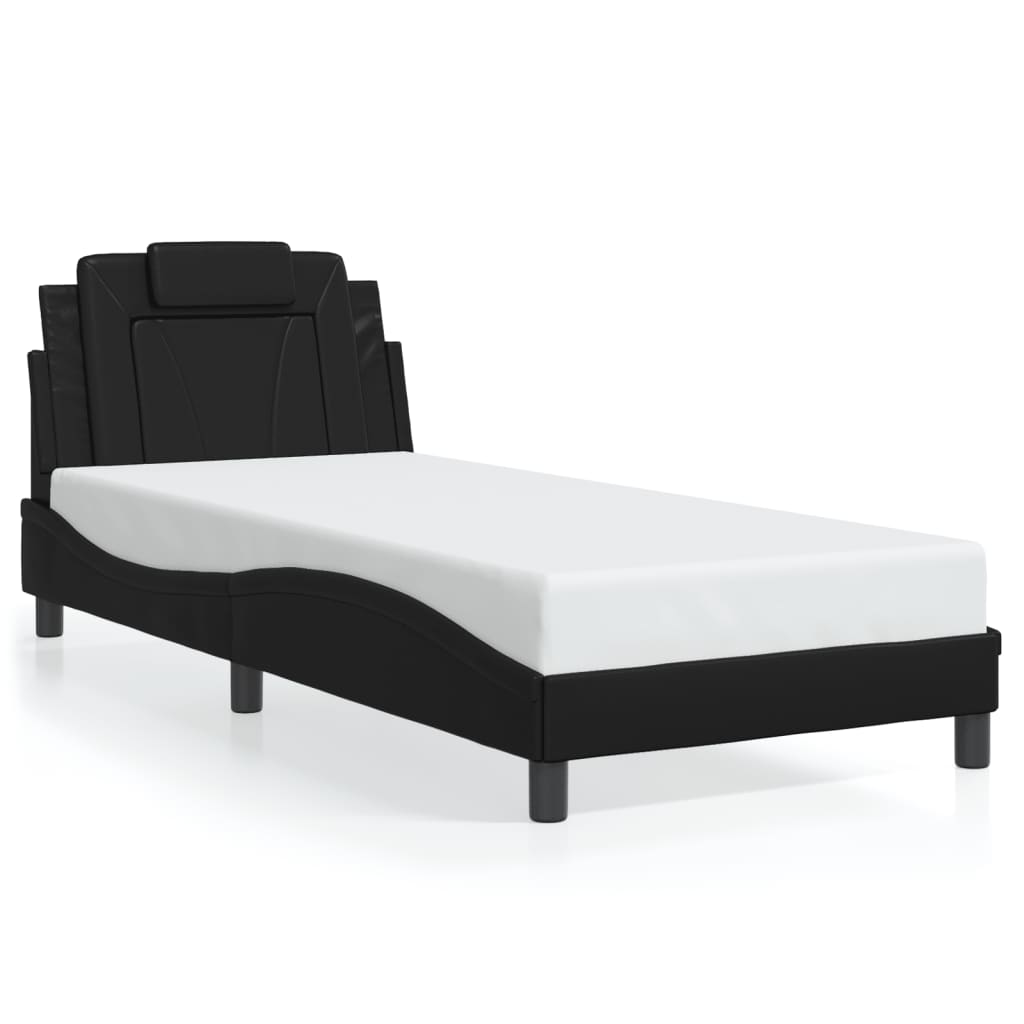 sengeramme Viana med LED uden madras 80x200 cm sort