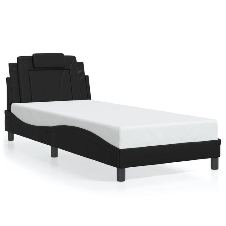 sengeramme Viana med LED uden madras 80x200 cm sort