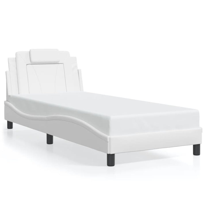 sengeramme Viana med LED uden madras 80x200 cm hvid