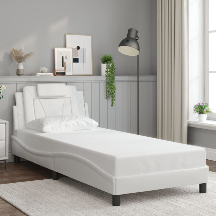 sengeramme Viana med LED uden madras 90x200 cm hvid