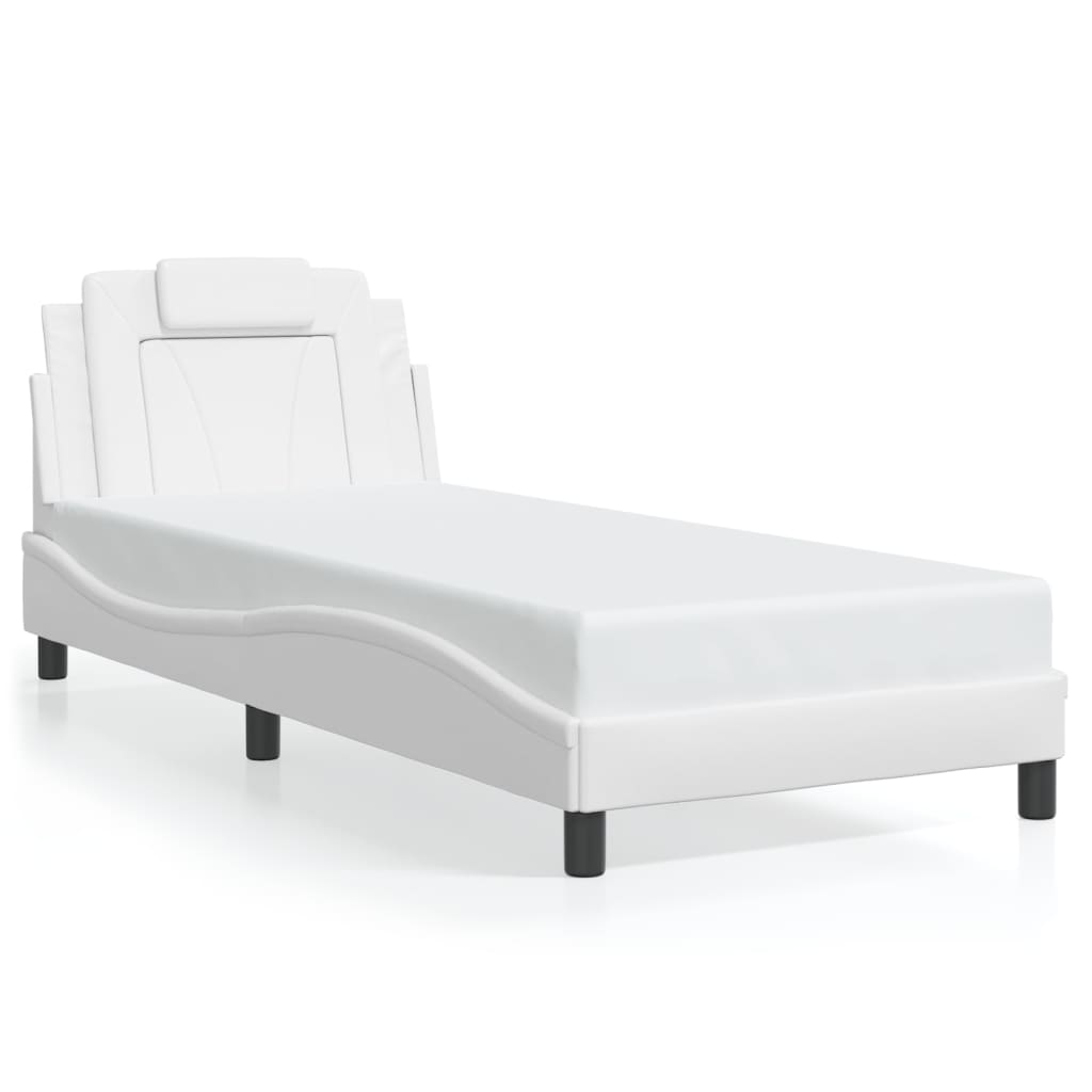 sengeramme Viana med LED uden madras 90x200 cm hvid