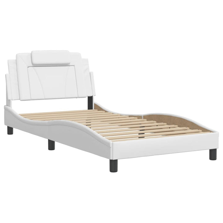 sengeramme Viana med LED uden madras 100x200 cm hvid