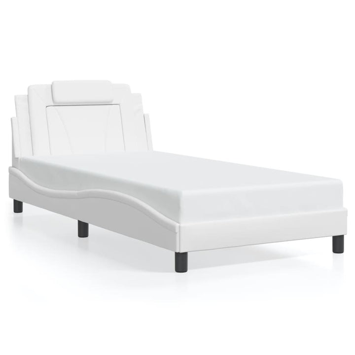 sengeramme Viana med LED uden madras 100x200 cm hvid