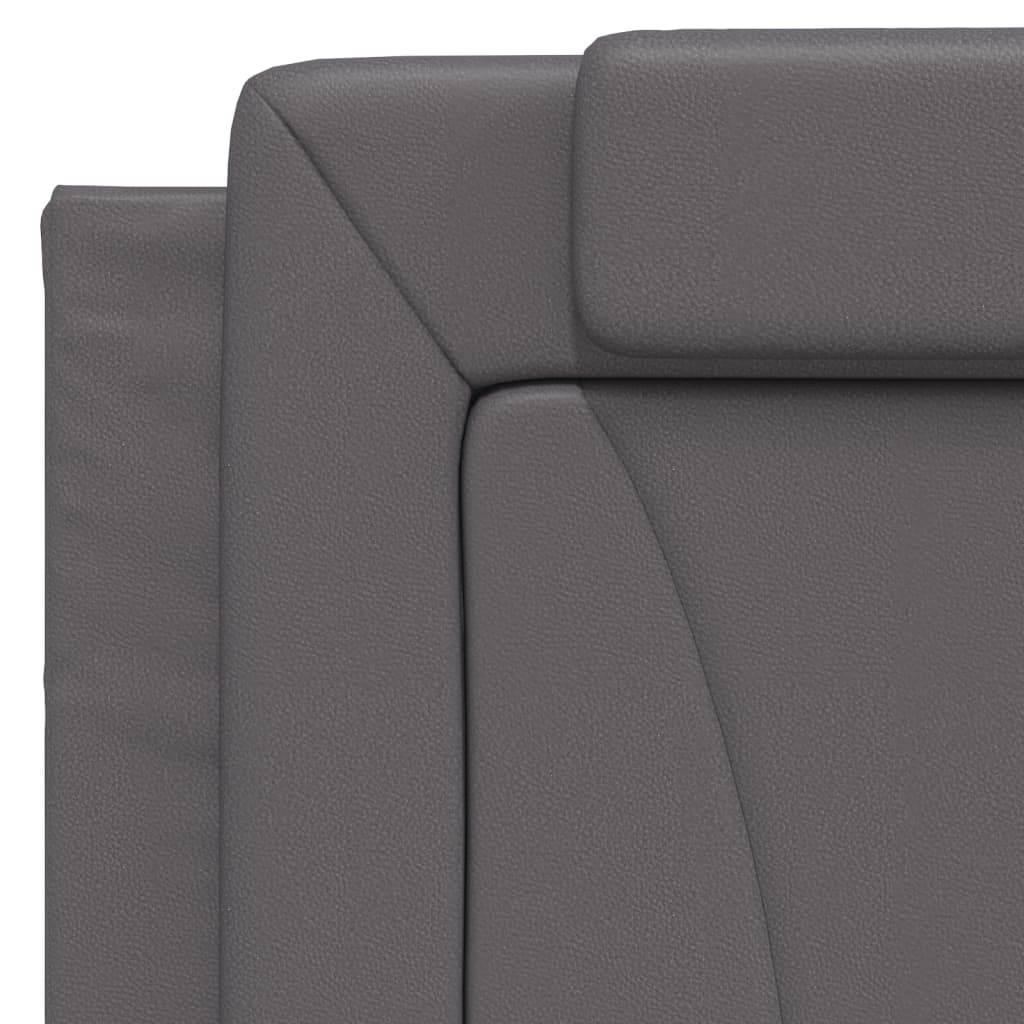 sengeramme Viana med LED uden madras 100x200 cm grå