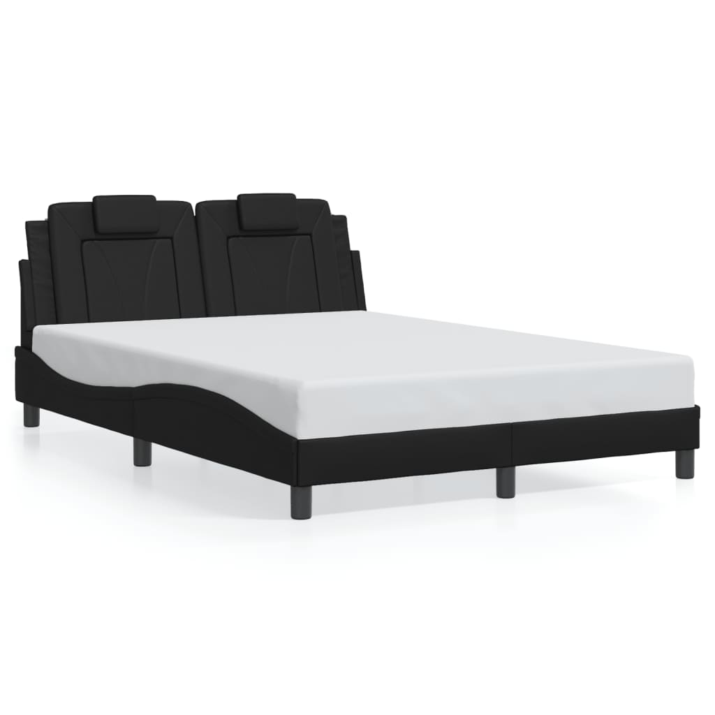 sengeramme Viana med LED uden madras 120x200 cm sort