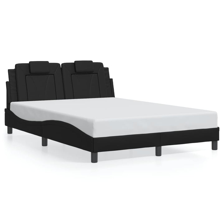 sengeramme Viana med LED uden madras 120x200 cm sort