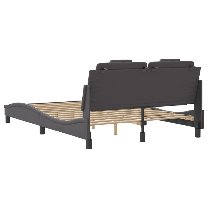 sengeramme Viana med LED uden madras 120x200 cm grå