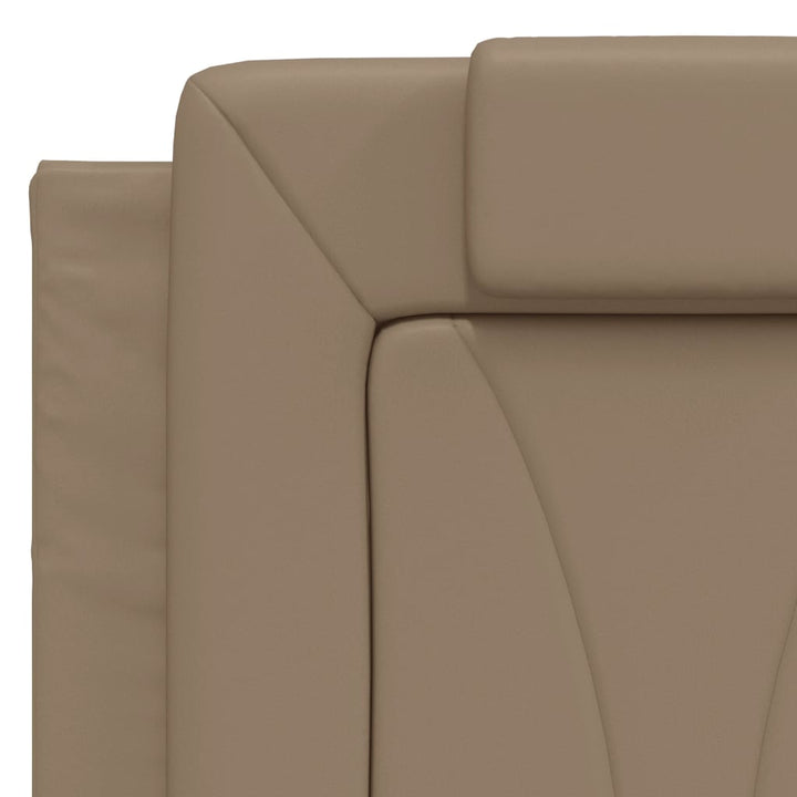 sengeramme Viana med LED uden madras 120x200 cm cappuccinofarvet