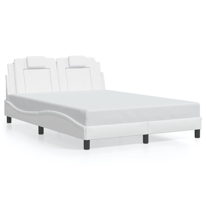 sengeramme Viana med LED uden madras 140x190 cm hvid