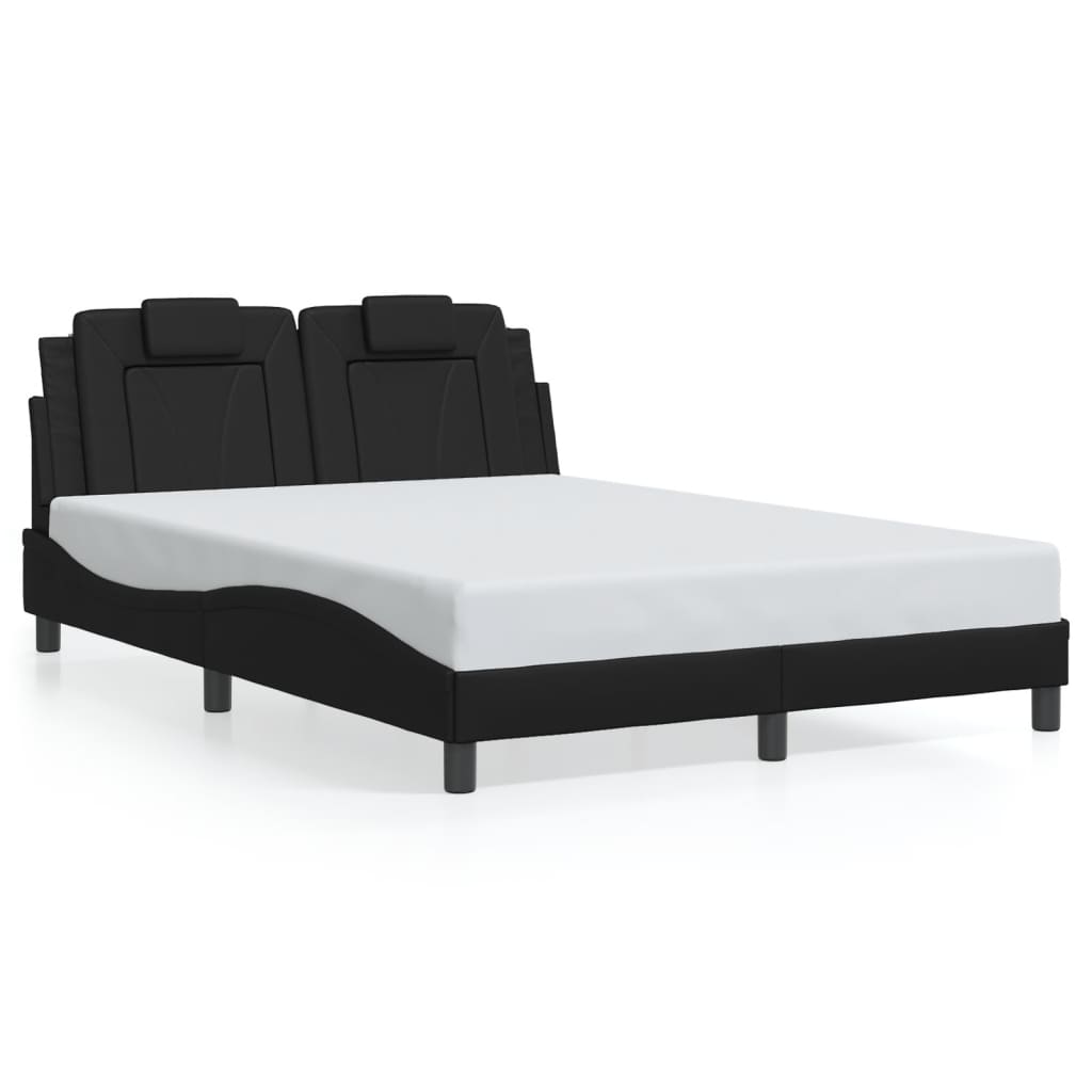 sengeramme Viana med LED uden madras 140x200 cm sort