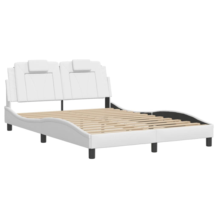 sengeramme Viana med LED uden madras 140x200 cm hvid