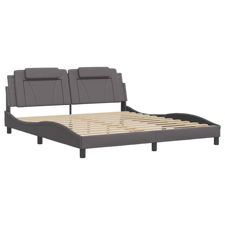 sengeramme Viana med LED uden madras 180x200 cm sort