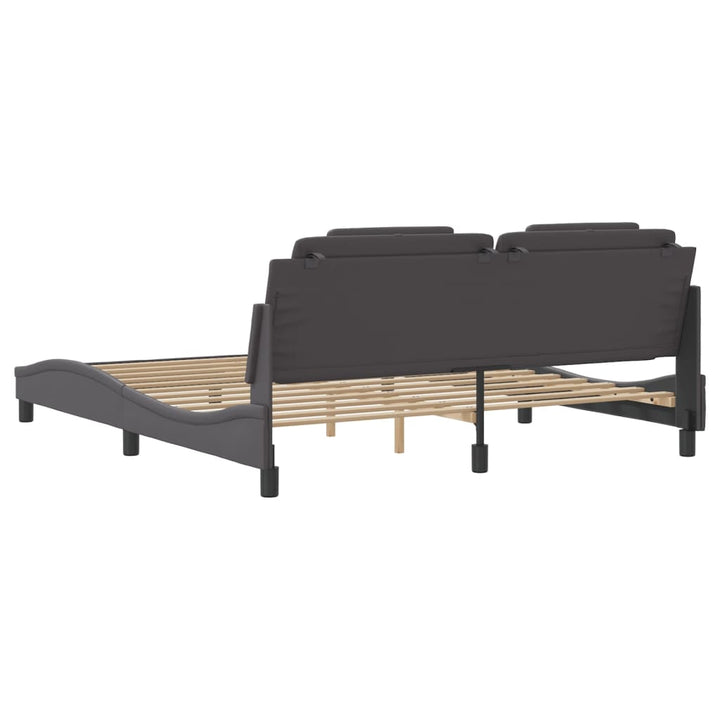 sengeramme Viana med LED uden madras 180x200 cm sort