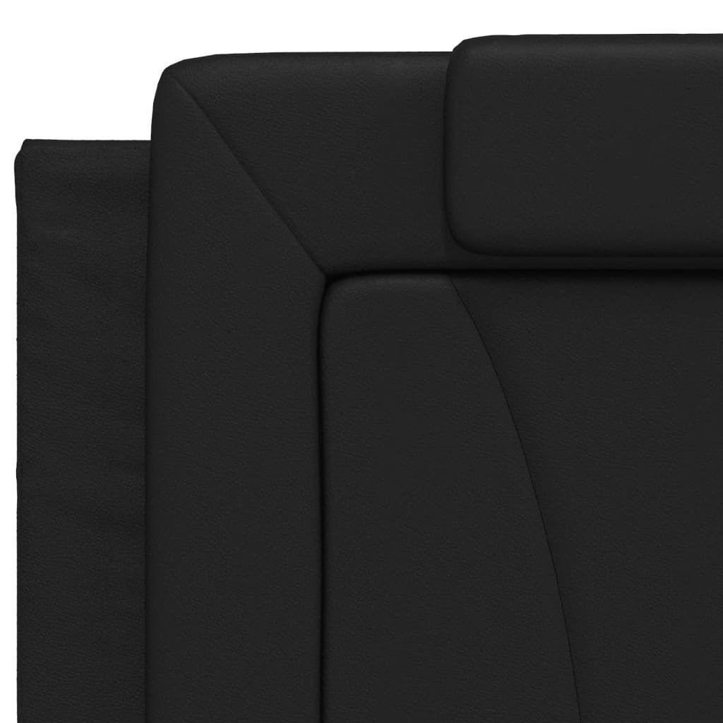 sengeramme Viana med LED uden madras 200x200 cm sort
