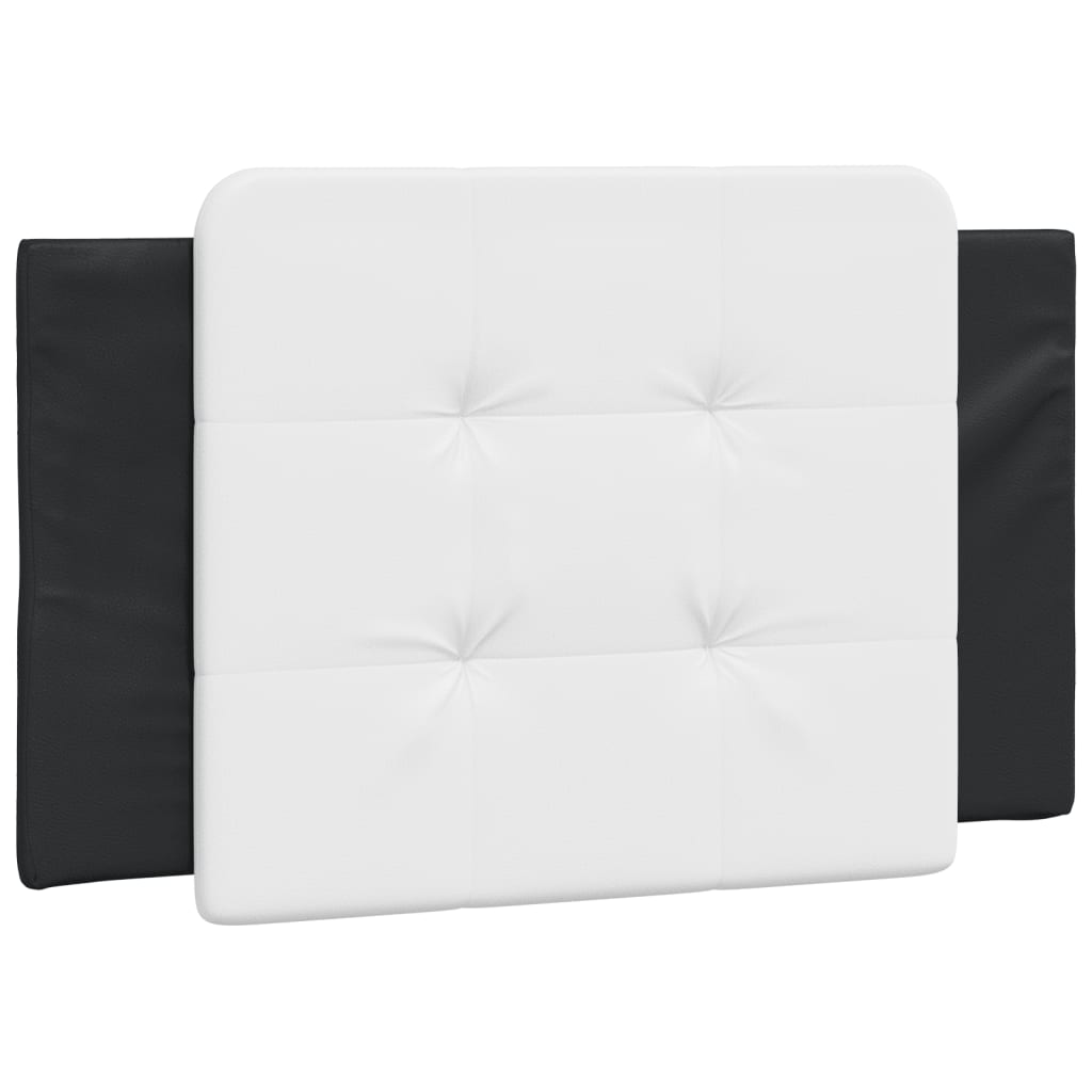 sengeramme med LED uden madras Zadar 90x190 cm sort og hvid