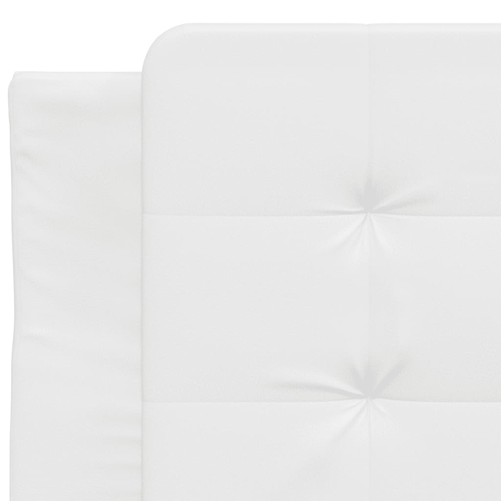 sengeramme med LED uden madras Zadar 90x200 cm hvid