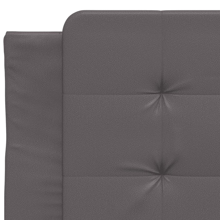 sengeramme med LED uden madras Zadar 90x200 cm grå