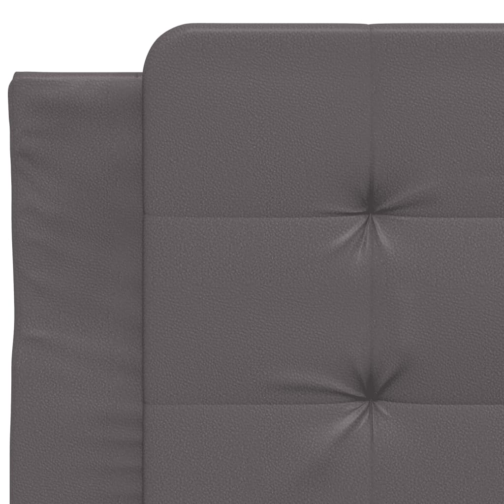 sengeramme med LED uden madras Zadar 90x200 cm grå