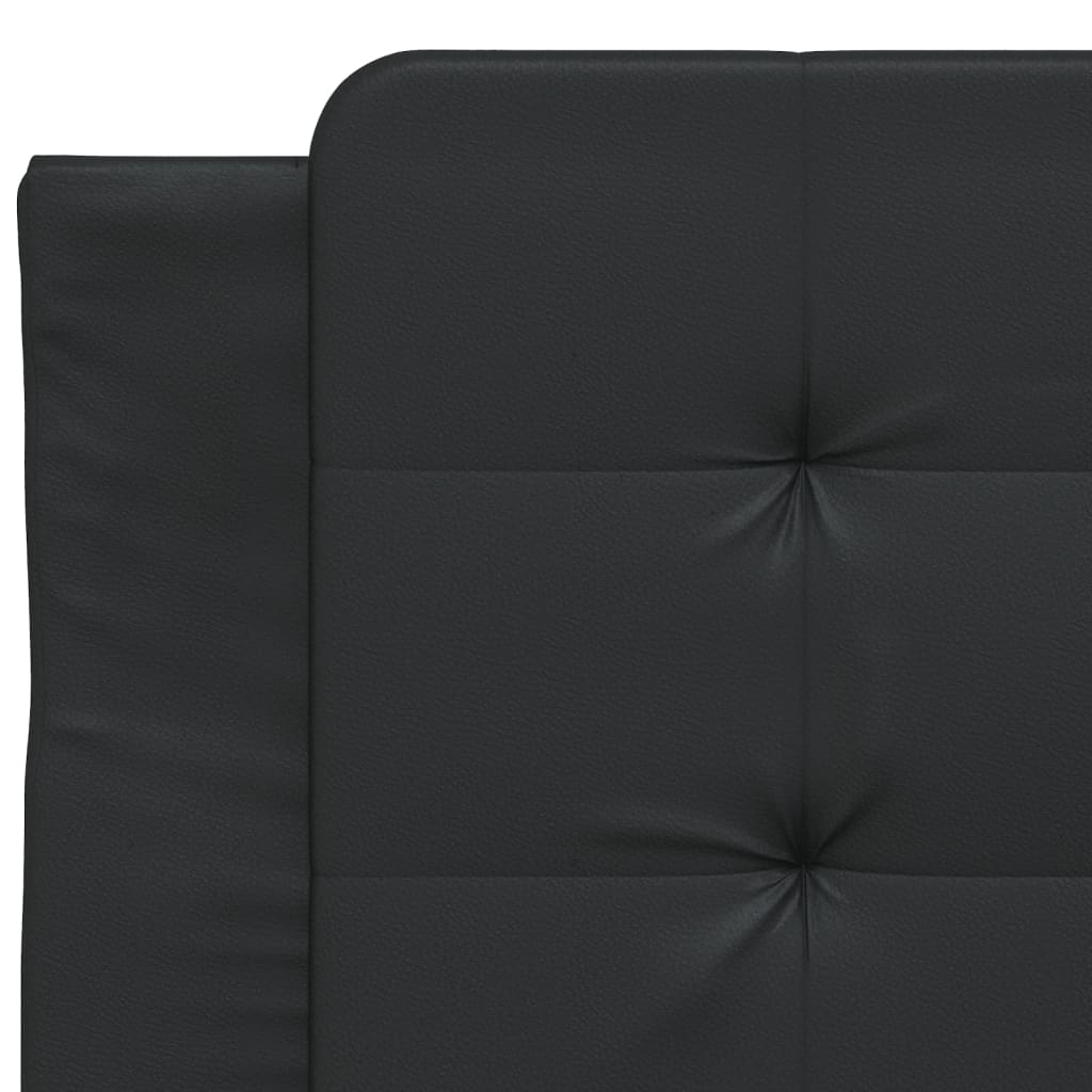 sengeramme med LED uden madras Zadar 100x200 cm sort