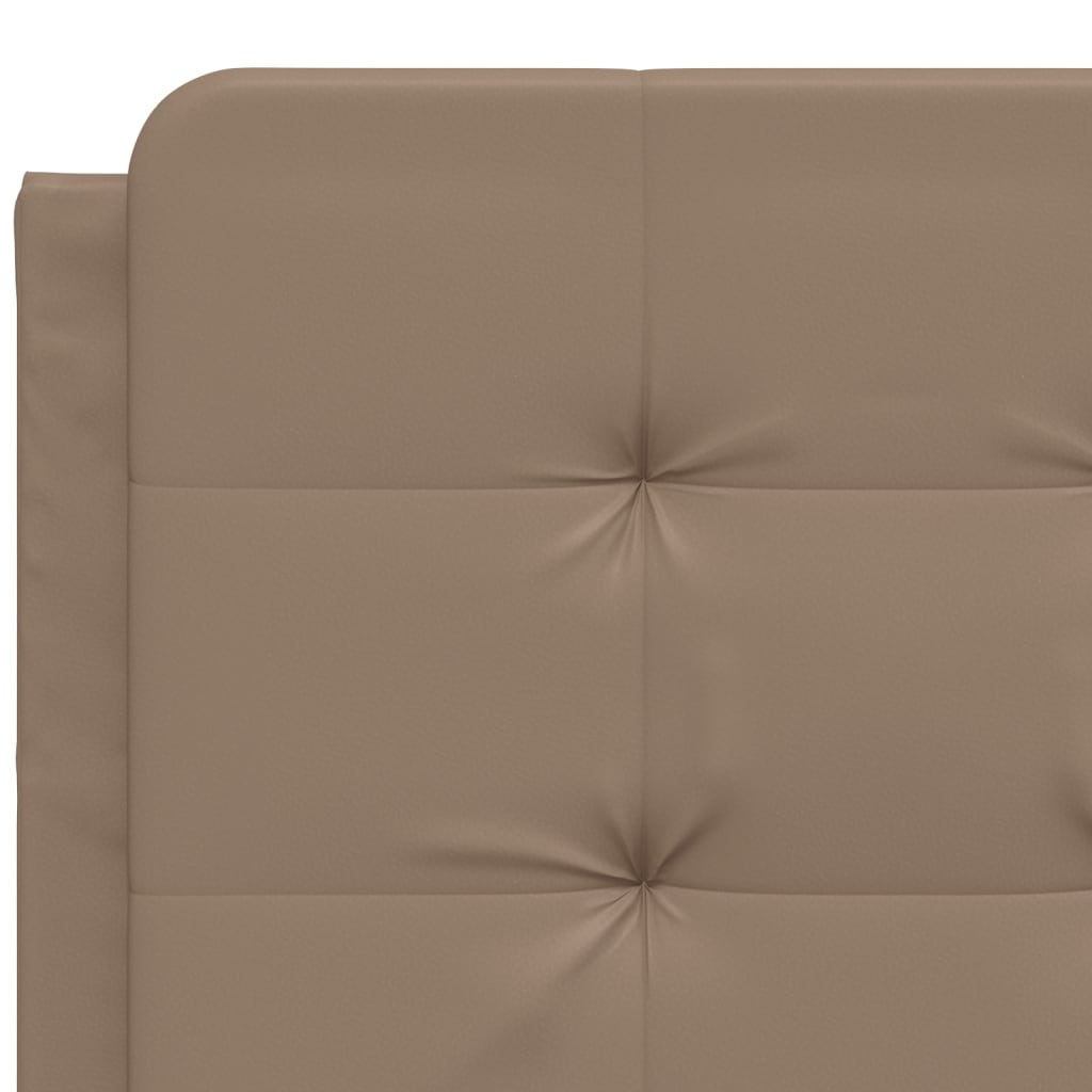 sengeramme med LED uden madras Zadar 120x200 cm cappuccinofarvet