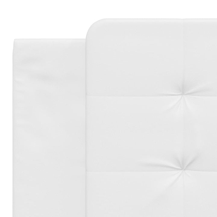 sengeramme med LED uden madras Zadar 180x200 cm sort og hvid