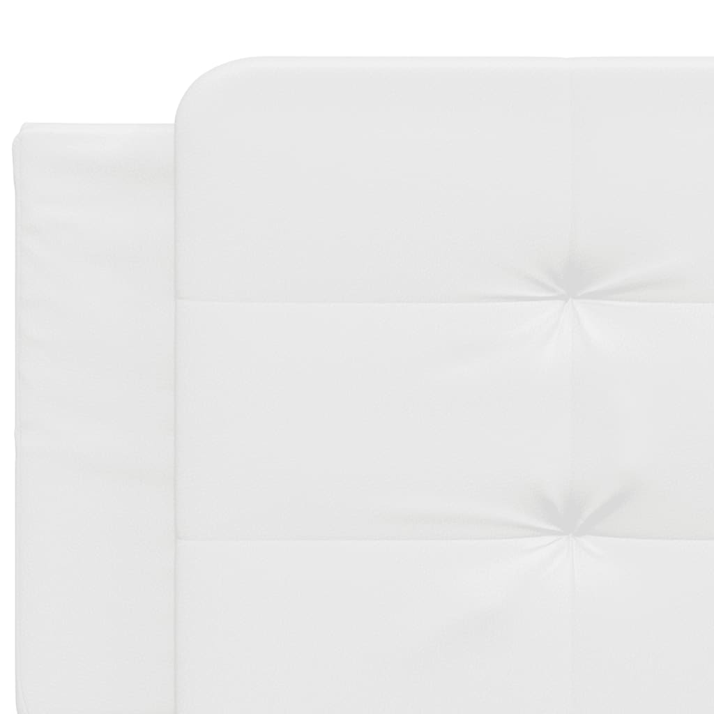 sengeramme med LED uden madras Zadar 200x200 cm hvid