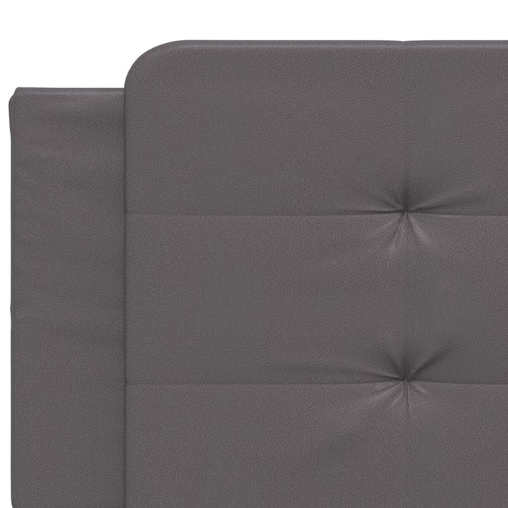 sengeramme med LED uden madras Zadar 200x200 cm grå