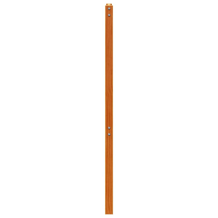 sengegavl 135 cm massivt fyrretræ gyldenbrun