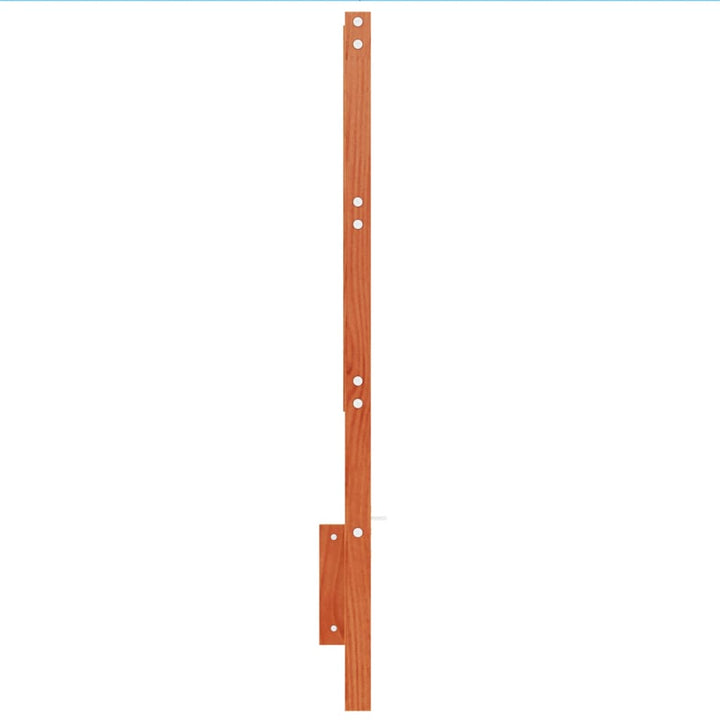 sengegavl 135 cm massivt fyrretræ gyldenbrun