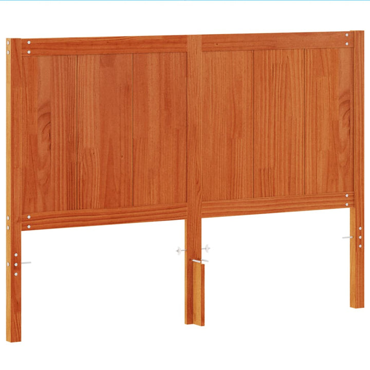 sengegavl 150 cm massivt fyrretræ gyldenbrun