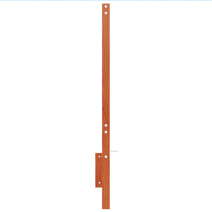 sengegavl 150 cm massivt fyrretræ gyldenbrun
