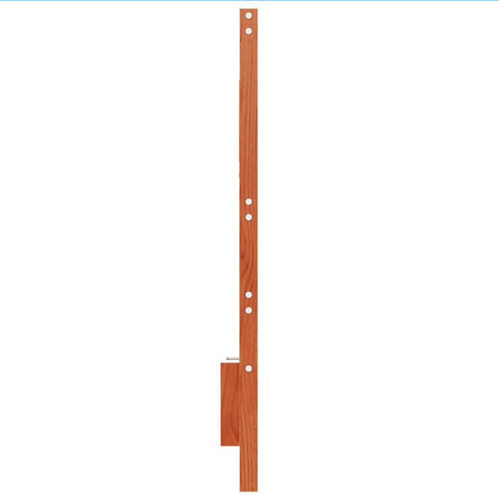 sengegavl 150 cm massivt fyrretræ gyldenbrun