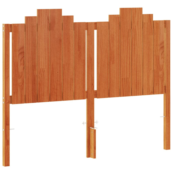 sengegavl 135 cm massivt fyrretræ gyldenbrun