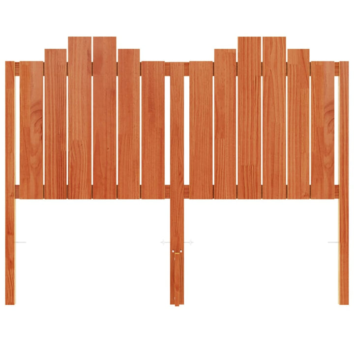sengegavl 135 cm massivt fyrretræ gyldenbrun