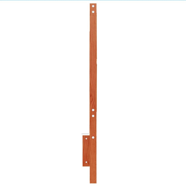 sengegavl 135 cm massivt fyrretræ gyldenbrun