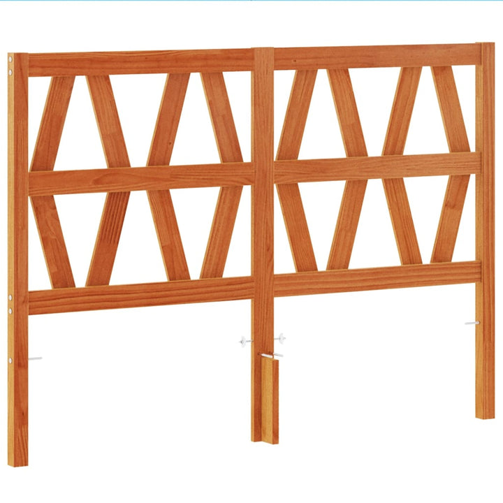 sengegavl 160 cm massivt fyrretræ gyldenbrun