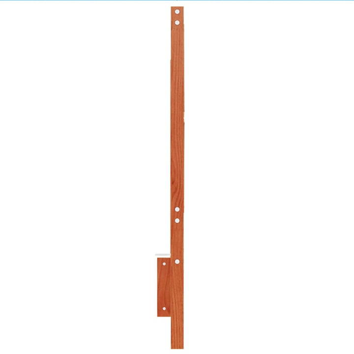 sengegavl 160 cm massivt fyrretræ gyldenbrun