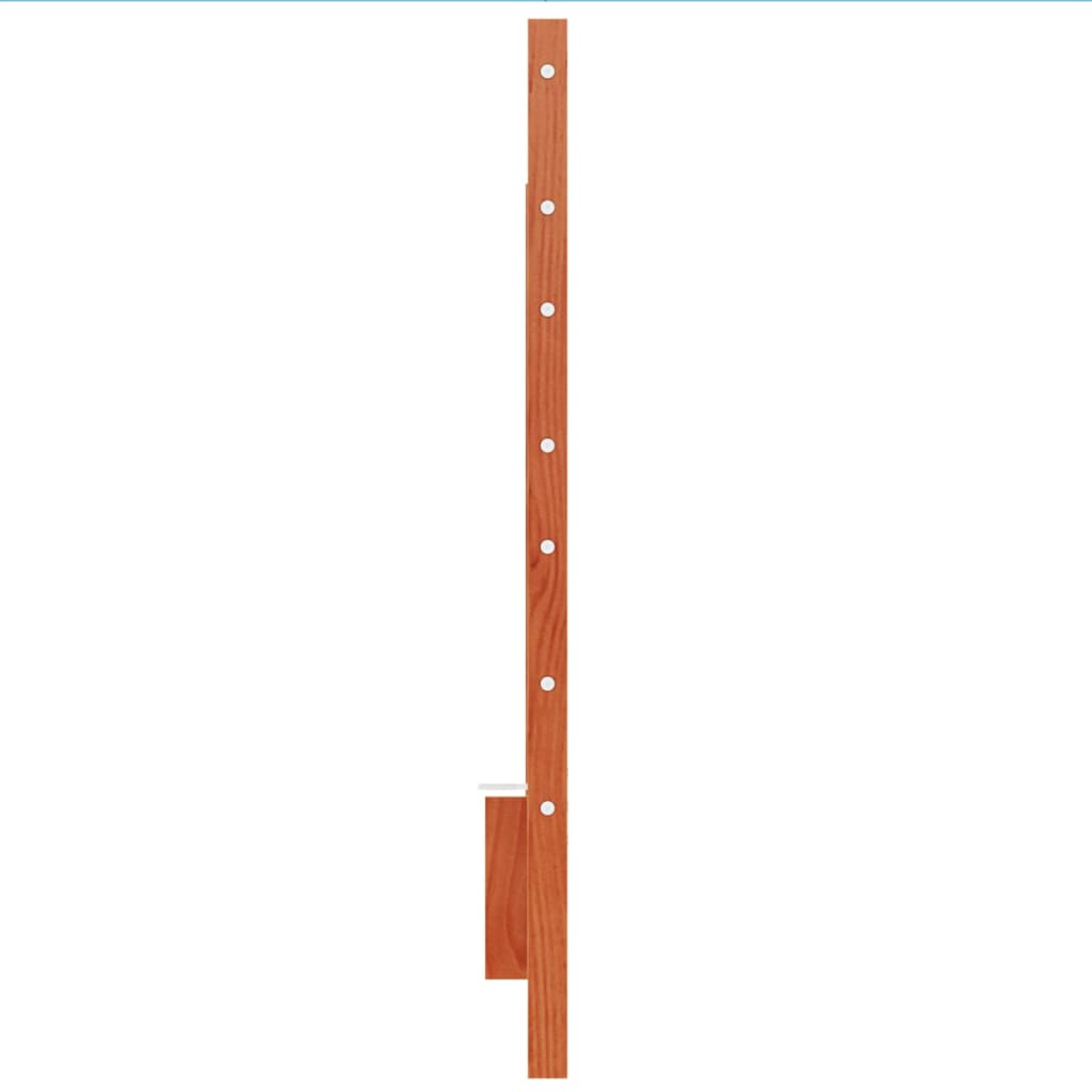 sengegavl 160 cm massivt fyrretræ gyldenbrun