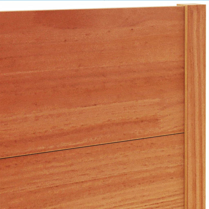 sengegavl 160 cm massivt fyrretræ gyldenbrun