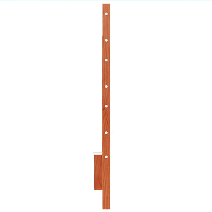 sengegavl 180 cm massivt fyrretræ gyldenbrun